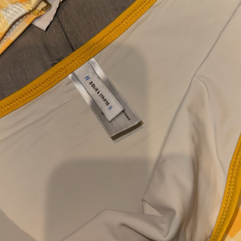 Solid & Striped - Yellow Gingham Bikini - image 4